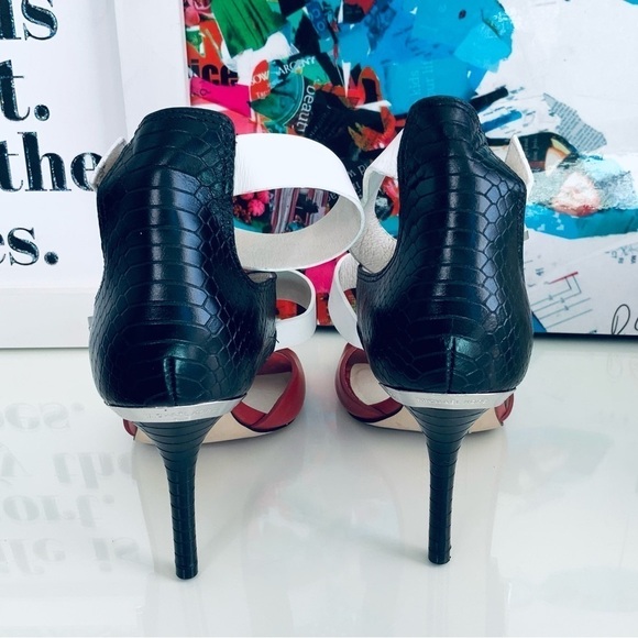 MICHAEL KORS Open Toe Color Block Heels - Picture 3 of 8